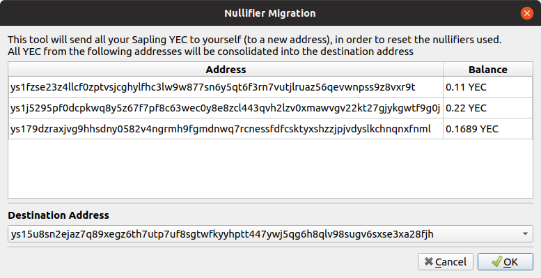 Nullifier Migration